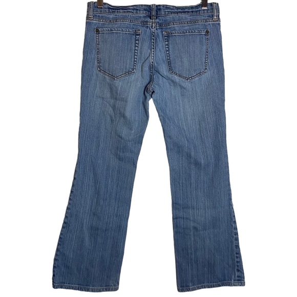 Banana Republic Factory Mid Rise Boot Cut Jeans Medium Blue Wash Denim 28 6 - Picture 2 of 16